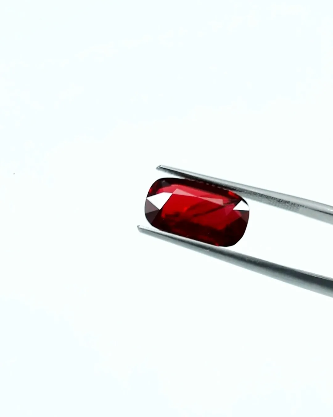 6.06ct Vivid Red Ruby · Cushion Cut