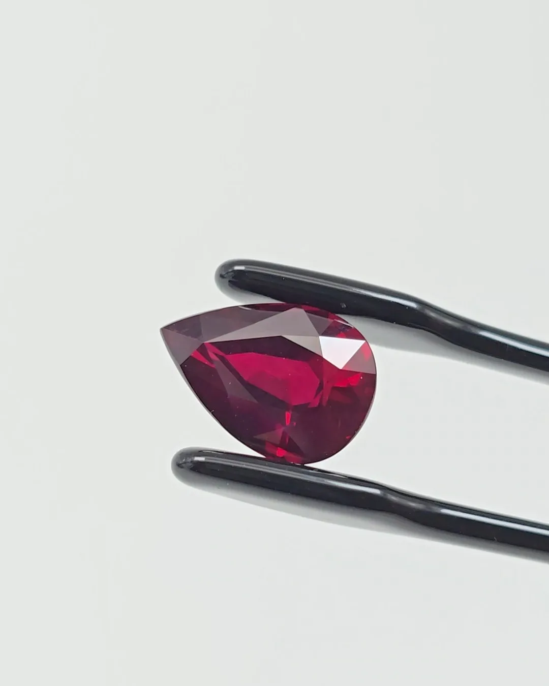5.03ct Ruby · Pear Cut