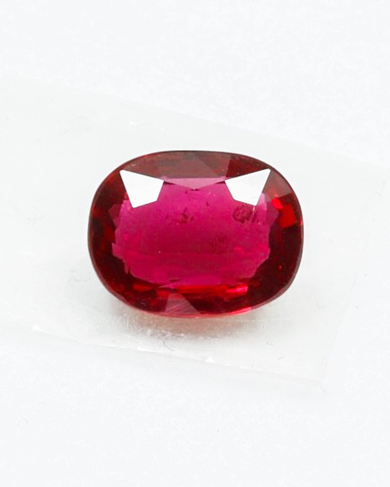 3.01ct Vivid Red Ruby · Oval Cut